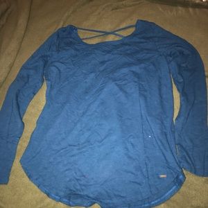 Hollister long sleeve with strappy back